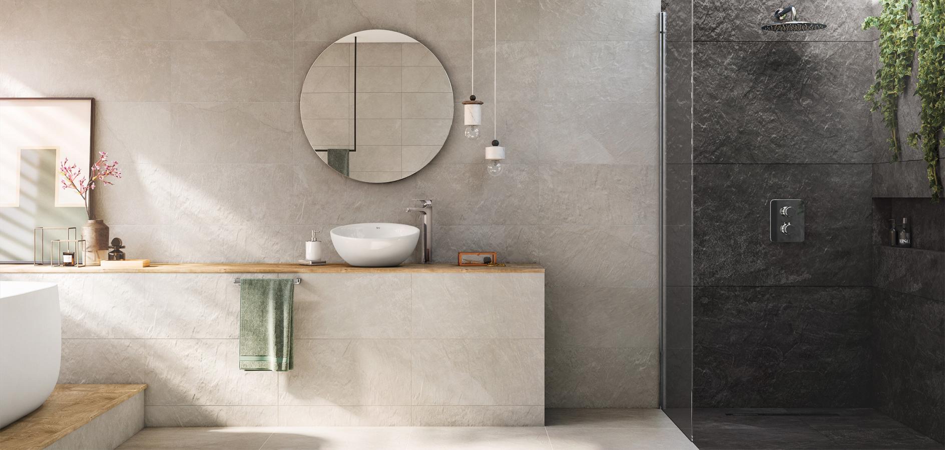 Bathroom And Kitchen Tiles Inspired By Stone And Wood Roca Life