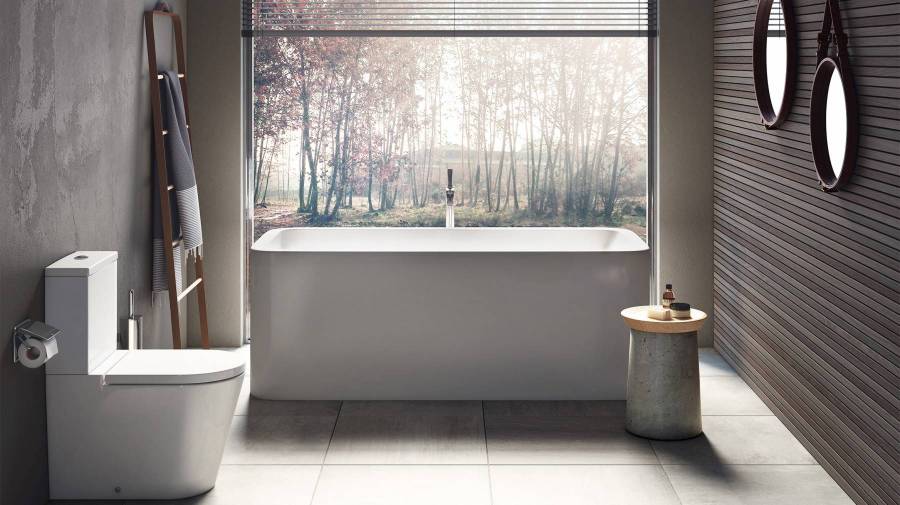 Minimal bathroom with Roca products