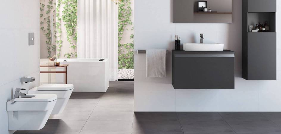 Bathroom with Roca products