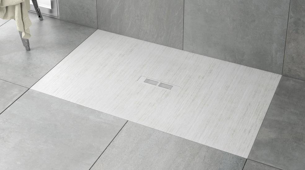 Anti-slip shower tray