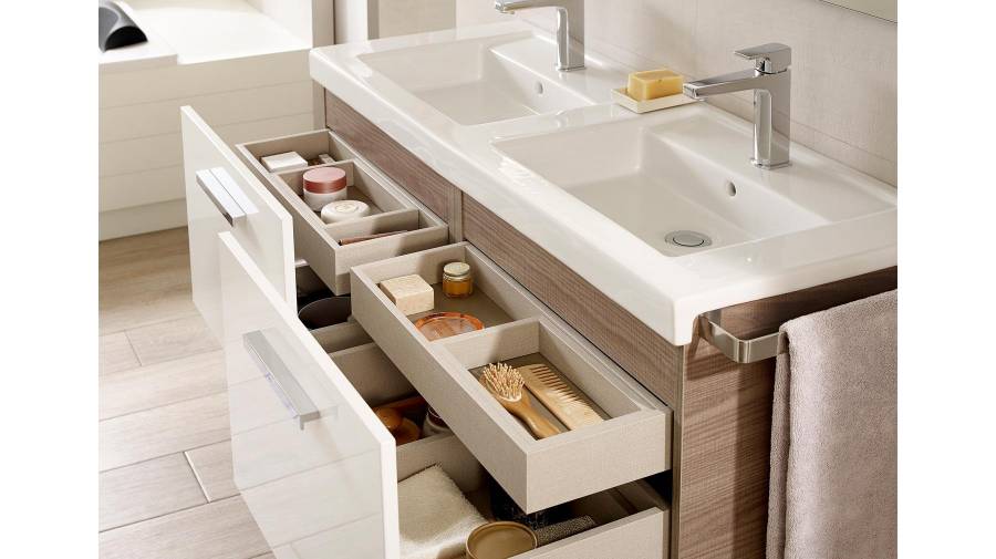 Prisma high-capacity bathroom furniture unit