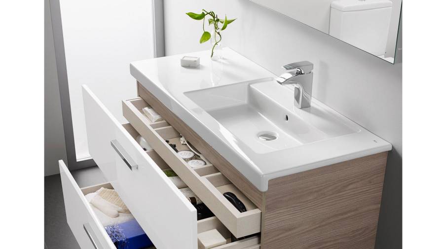 Prisma high-capacity bathroom furniture unit