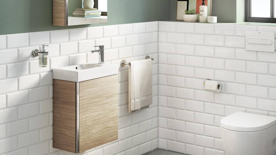 Suite Bevel subway tile by Roca