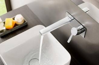 Built-in faucets for shower and basin