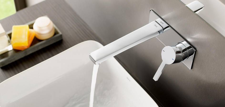 Built-in faucets for shower and basin